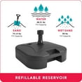 thumbnail image 4 of CorLiving Heavy Duty Plastic Refillable 22L Patio Umbrella Base, 4 of 4