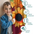 thumbnail image 3 of Blackout Kids Curtains,Red Leaf Sunflower Pattern Childrens Insulated Curtains Set Of 2,Bedroom Essentials,Toddler Room Decor 42"x54", 3 of 5