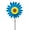 Blue, variant on HOARBOEG 14.17in Cute Sunflower Windmills Plastic Wind Spinners Pink Daisy Flower Pinwheels Outdoor Garden Decoration for Yard, Garden, Lawn, Patio