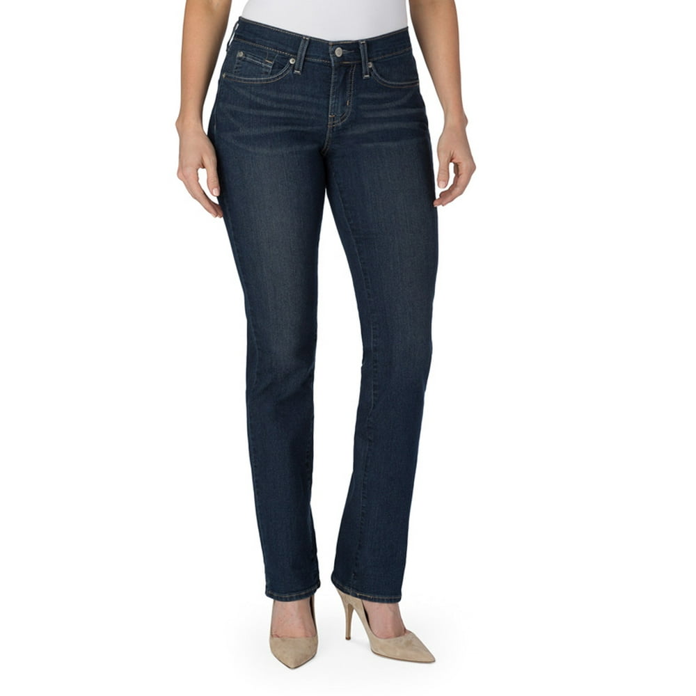 Signature by Levi Strauss & Co. - Signature by Levi Strauss & Co. Women's Curvy Straight Jeans