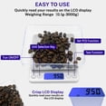 thumbnail image 3 of Tesleader Digital Kitchen Scale High Precision Food Scale Grams and Ounces for Cooking Baking, 3 of 5