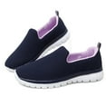 thumbnail image 3 of Women's Slip on Casual Sneakers Comfortable Tennis Shoes Work Nurse Flat Shoes, 3 of 5