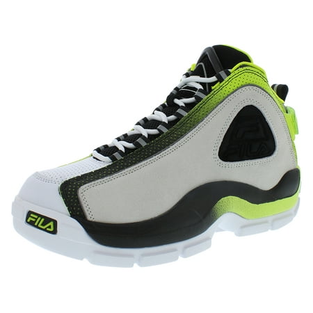 Fila Grant Hill 2 Mens Shoes Size 7.5, Color: White/Neon Green/Grey