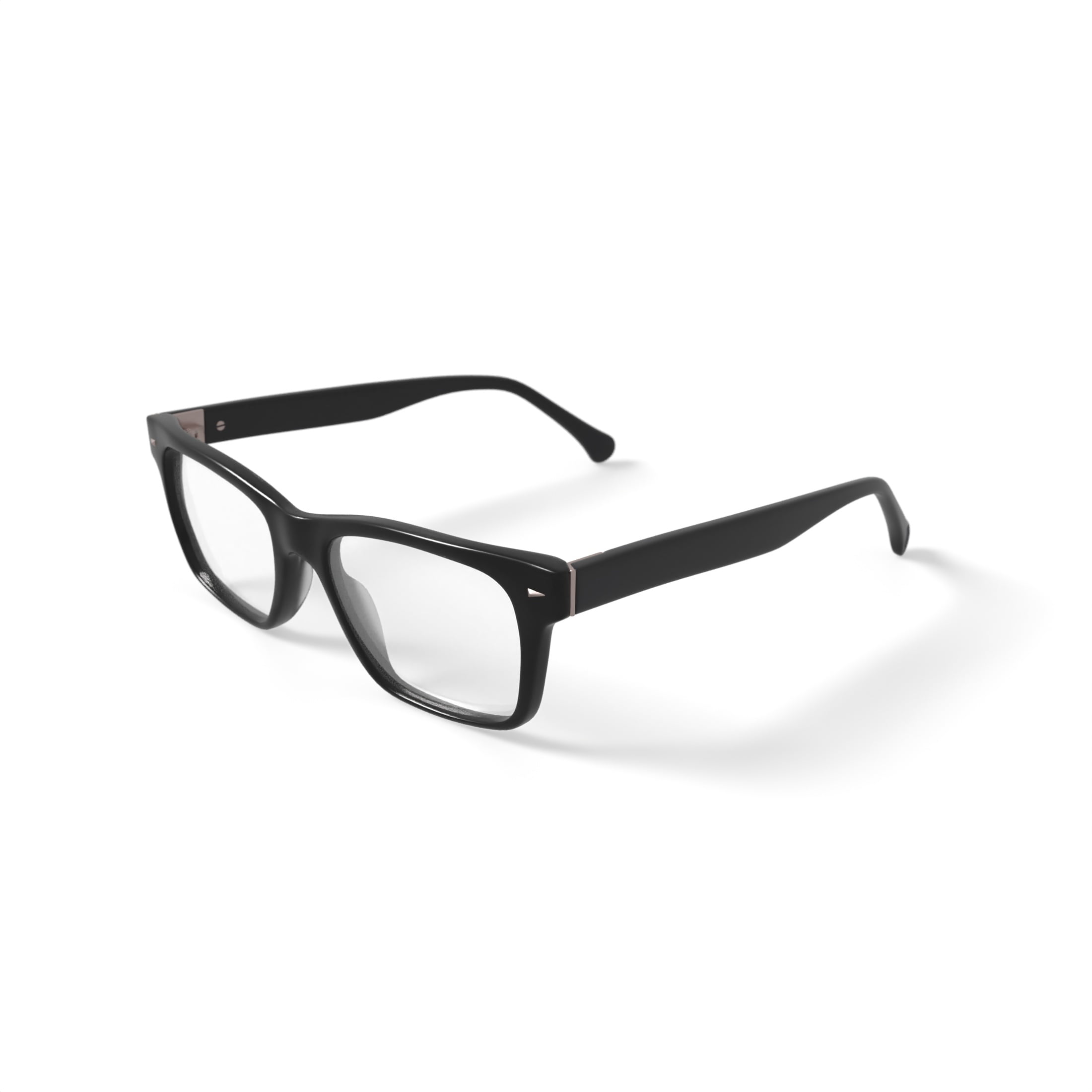 True Religion Men’s T030 Rectangular Prescription Eyeglasses with Case, Black