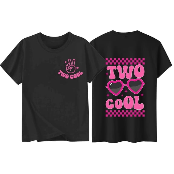 shoper Girls' Tops, Tees & Shirts 3t Round Neck Short-Sleeve T-Shirt Casual Vacation Tops School Clothes for Girls