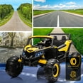 thumbnail image 2 of EastVita Ride on UTV Car, 24V Ride on Car Battery Powerd Electric Off-Road UTV Car w/Remote Control, 200W Motor, Spring Suspension, Music, LED Lights Yellow, 2 of 7
