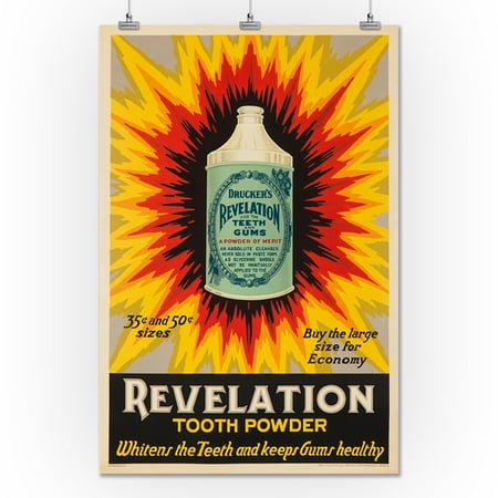 Revelation Tooth Powder Vintage Poster Usa C 1924 24x36 Giclee Gallery Print Wall Decor Travel Poster Walmart Com Walmart Com