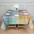 thumbnail image 3 of Colorful Watercolor Stripe Pattern Square Tablecloth,Waterproof Square Table Cover,Wipeable Spillproof Washable Table Cover for Home Kitchen Party Decor 42"X42"(107x107cm), 3 of 6