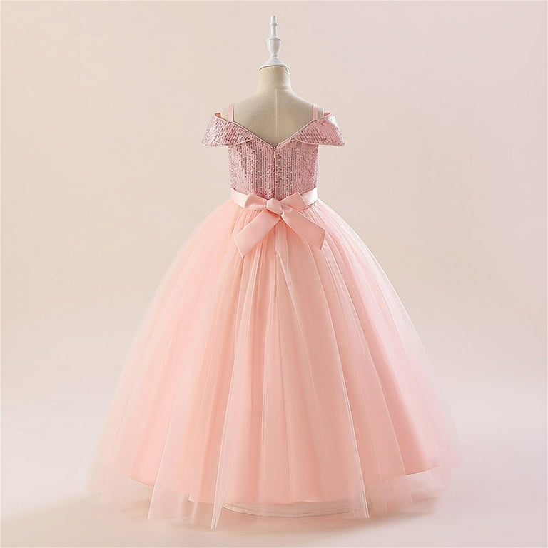 open lace back dress Blush Petal Butterfly Garden Princess Gown 3-4Y main image 1