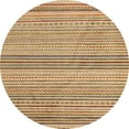 thumbnail image 1 of Ahgly Company Machine Washable Indoor Round Abstract Light Brown Area Rugs, 3' Round, 1 of 7