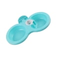 thumbnail image 2 of Goowood Plastic Dog Bowls Double Pet Feeder Food and Water Bowl Set for Small Dogs Cats Puppy Lightweight Non Slip Dining Station, 2 of 8