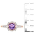 thumbnail image 2 of Everly Women's Amethyst 10k Rose Gold Ring, 2 of 7