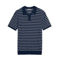 thumbnail image 4 of COOFANDY Men's Knit Polo Shirt Short Sleeve Knit Sweater Shirt Casual Ribbed Collared Tees, 4 of 6