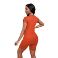 thumbnail image 3 of Women 2 Piece Outfits Summer Sweatsuits Biker Short Workout Jogger Sets Orange 2XL, 3 of 6
