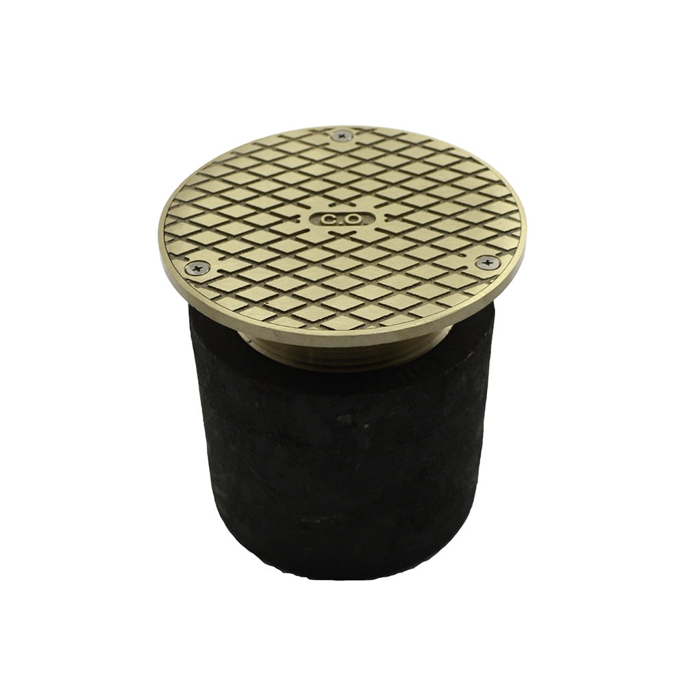 4" Adjustable Floor Cleanout with 5" Nickel Bronze Cover Height 51/4",PartNo