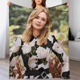 thumbnail image 5 of Sexy #1 Emily Blunt Blanket Super Soft Throw Blanket Silky Flannel Lightweight for Sofa, Bed Blanket All Season Use 40""*50"" （100 * 130cm）, Style, 5 of 6