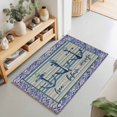 thumbnail image 2 of Entryway Rug 2'x3', Nautical Archor Kitchen Runner Rugs Non-Slip Carpet Mats, Vintage Country Ocean Archor Blue Stripes Bedside Rugs Runners Washable Floor Carpet for Bathroom Laundry Room, 2 of 8