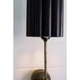 thumbnail image 4 of ANTIQUE GOLD WALL LAMP WITH FLUTED BLACK METAL SHADE, 4 of 6