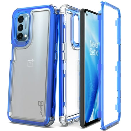 CoverON for OnePlus Nord N200 5G Phone Case, Military Grade Heavy Duty Full Body 3-Layer Shockproof Clear Cover, Blue