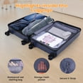 thumbnail image 6 of COBIZI 3 Piece Carry-on Luggage Set-Durable PC Hardshell Suitcase with Backpack&Toiletry Bag,TSA Security Lock,360°Wheels for Business Travel Vacation,Dark Blue, 6 of 12