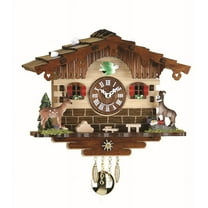 Kuckulino Black Forest Clock Swiss House with quartz movement and cuckoo chime  TU 2036 PQ