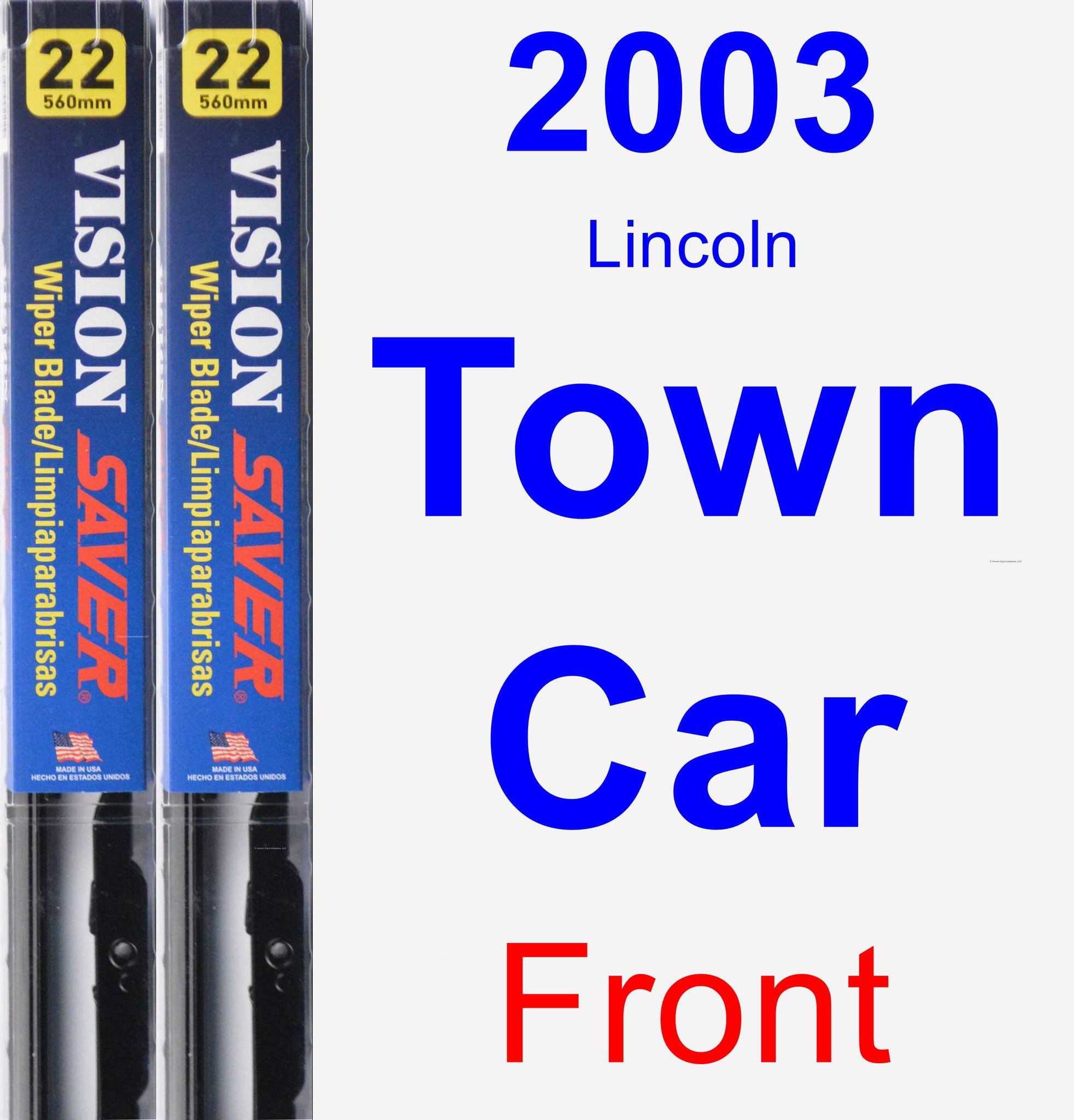 2003 Lincoln Town Car Wiper Blade Size