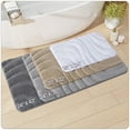 thumbnail image 2 of OEAKAY Bathroom Rug and Mat, Absorbent Washable Bathroom Runner Rug, Non Slip Bath Mat, Soft Microfiber Bath Mats for Bathroom Floor, Navy Bathroom Mat 16"x24", 2 of 7