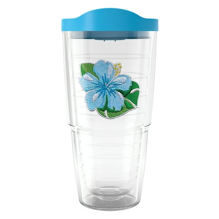 

Tervis Island Tropical Hibiscus Collection Made in USA Double Walled Insulated Tumbler Travel Cup Keeps Drinks Cold & Hot 24oz Tropical Teal Hibiscus