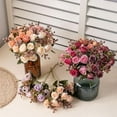 thumbnail image 6 of Luolandi Artificial Rose Flowers in Vase Set of 2 for Elegant Home and Office Decor Pink, 6 of 6