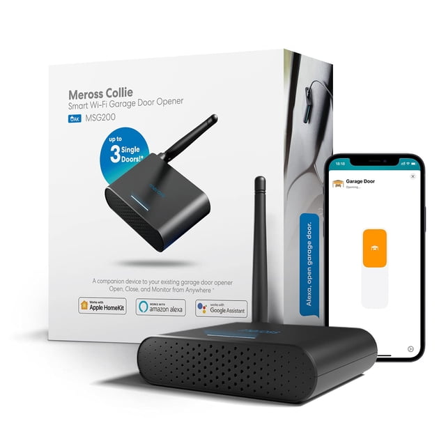 Antena externa Meross MSG200 con abre-puertas de garaje inteligente