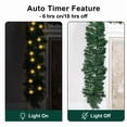 thumbnail image 3 of 10FT Christmas Garland Pine with 50 LED String for Table Mantle Background Wall Room Outdoor Indoor Winter Decoration, 3 of 7