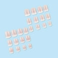 thumbnail image 2 of Set de uñas postizas press on juggssa de 24 piezas, French Ombre acrílicas, 2 of 7