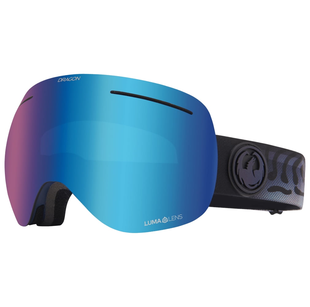Dragon Alliance X1 Mackeral Strape Lumalens Blue Ion Lens Goggles
