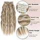 thumbnail image 2 of Extensiones de cabello con clip Vogacara aspecto natural Marrón oscuro 55CM, 2 of 6