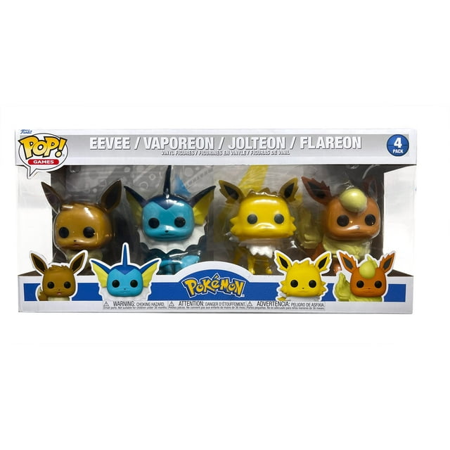 Funko Pop! Pokemon Ultimate 4-Pack Eevee Vaporeon Jolteon Flareon