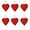 Red Heart, variant on Wooden Clothes Pin, Pink Heart, 48 Count
