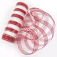 thumbnail image 6 of Ongmies Deco Mesh, 26Cm X 10 Yards Red & White Christmas Flower Wreath Mesh – Diy Xmas Tree Tulle Roll for New Year & Navidad Decoration, Christmas Decoration Ribbons, 6 of 9