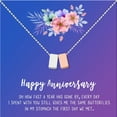 thumbnail image 2 of Anavia Happy Anniversary Gift Necklace,Wedding Anniversary Gift for Wife,Express Love Card Jewelry Gift-[Silver and Rose Gold Double Cube, Blue-Purple Gift Card], 2 of 3