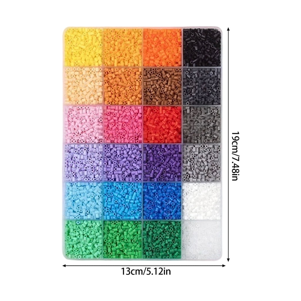 MOMOJIA Complete Beads Craft Set With Colorful Plastic Beads For Kids Adults Creative Projects