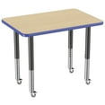 thumbnail image 6 of ECR4Kids 24in x 36in Rectangle Everyday T-Mold Adjustable Activity Table Maple/Blue/Black - Super Leg, 6 of 8