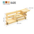 thumbnail image 2 of Floating Shelves Wooden Storage Rack Trapezoid Shape Wall Shelf Wood Organize Shelf Home Orname, 2 of 7