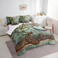 thumbnail image 4 of Manfei Hippie Western Horseshoe 7-Piece Bedding Comforter Set, Vibrant Groovy Flower King Bedding Sets, Rustic Farmhouse Reversible Bed Sheets, Luxury Bedroom Decor, 4 of 8