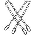 thumbnail image 1 of HEATSHAKING 2Pcs Black Decorative Lighting Chain Iron Material Adjustable Length Lamp Chain, 1 of 8