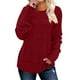 thumbnail image 2 of HongQid Long Sleeve Shirts for Women Tunic Trendy Casual Round Neck Tops Lightweight Sweaters, 2 of 7