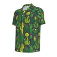 thumbnail image 4 of Wukai Cactus 1 Men’s Polo Shirts,Quick-Dry Athletic Shirt,Classic Fit Shirts-Medium, 4 of 8