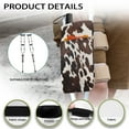 thumbnail image 6 of COEQINE Cow Print Crutch Pouch Underarm Crutches Attachment Hanging Pouch Removable Tote for Broken Leg Crutches Compartments Adjustable Crutch Organizer Pouch for Universal Crutches, 6 of 7