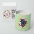 thumbnail image 2 of Carolines Treasures CK4323CDL Newfoundland Soy Candle 10 oz Decorative Gift Scented Soy Candles for Home Green Flowers, 2 of 2