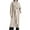 Beige, variant on Baberdicy Woolen Coat Womens Fit Mid Long Double Breasted Coat Lapel Jacket Overcoat Outwear Trench Windbreaker Women's Wool & Blends Blue