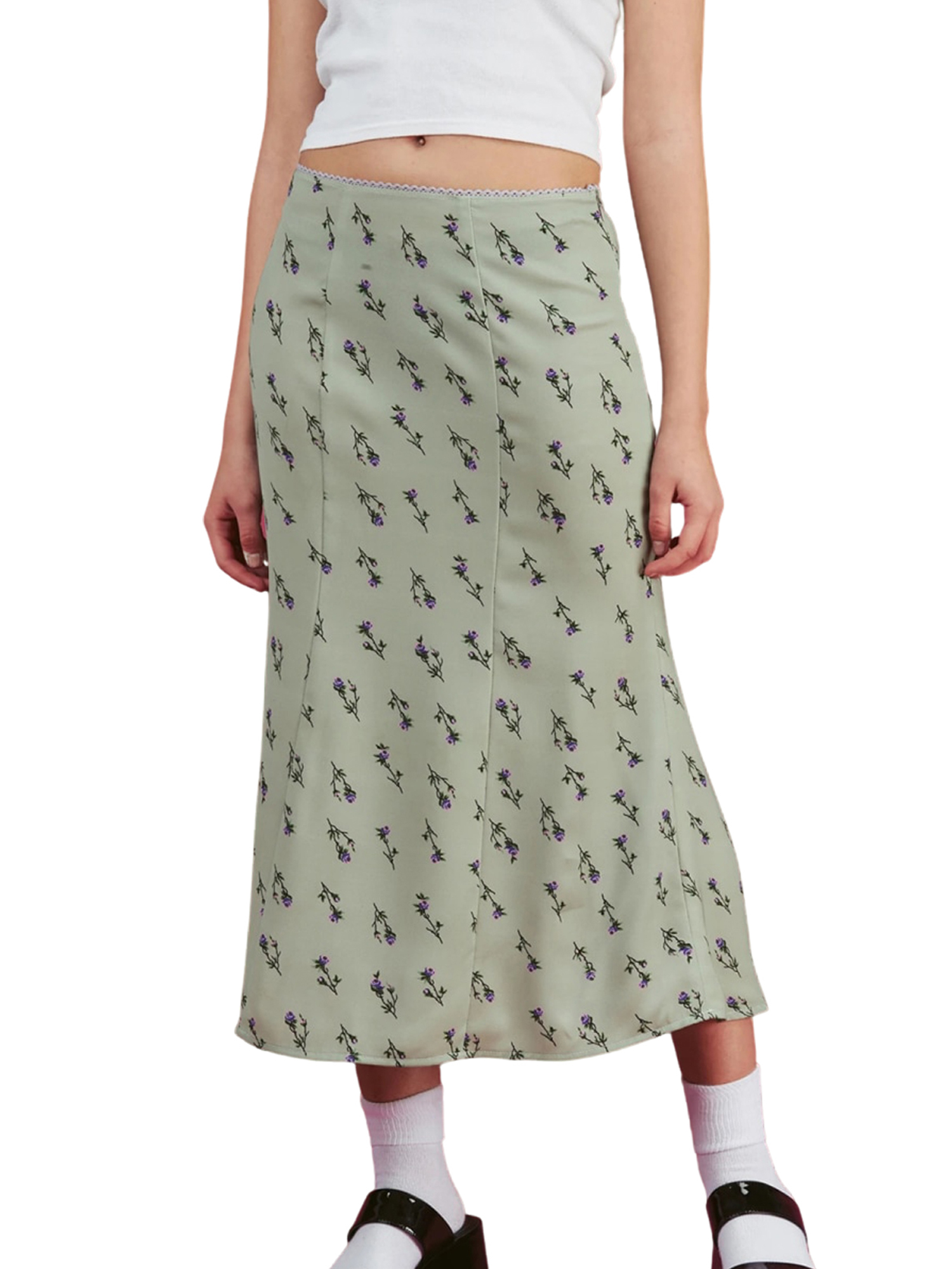 Floral pencil skirt 90s online