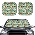 thumbnail image 2 of Balery Colorful Hawaii Palms Parasol para parabrisas de coche de 2 piezas | Parasol plegable para parabrisas delantero de coche para la mayoría de sedanes-Small, 2 of 6